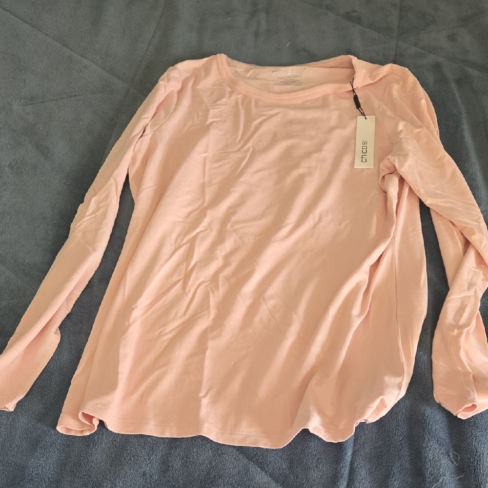 Chico's Blush Long Sleeve Tee